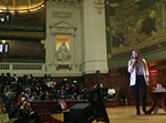 Rede von Areeba Rehman an der Universität Sorbonne